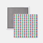 Oneven abstract patroonmagneet magneet (Voorkant / Achterkant)