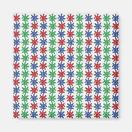 Oneven abstract patroonmagneet magneet