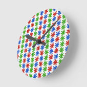 oneven Abstracte patroonklok Ronde Klok (Hoek)