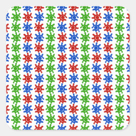 Oneven Abstracte patroonpatroon Sticker