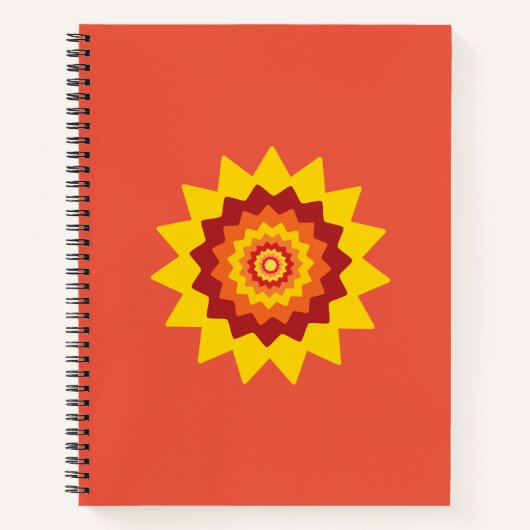 Oneven Bloem Spiraal Notebook Notitieboek (Voorkant)