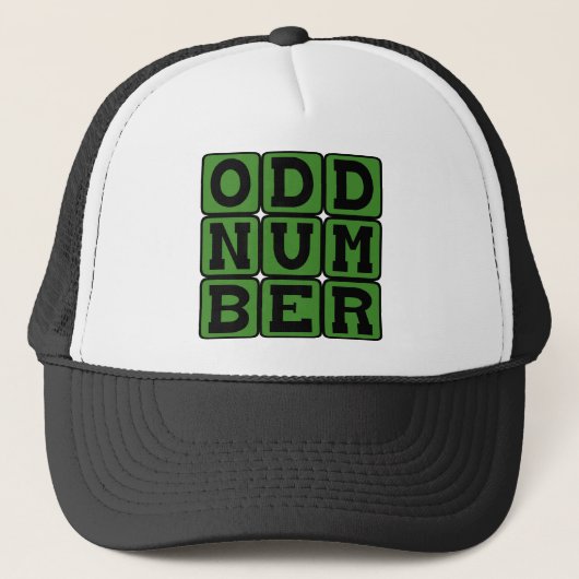 Oneven Getal, Wiskundige Term Trucker Pet (Voorkant)