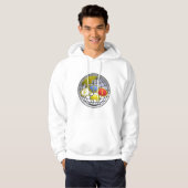 oneven katachtigen hoodie (Voorkant volledig)