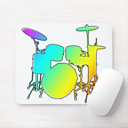 oneven Rex-trommels Muismat (Met muis)