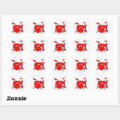 oneven Rex-trommels Ronde Sticker (Vel)