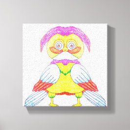 Oneven Uil Canvas Afdruk