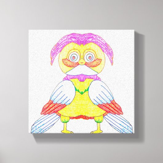 Oneven Uil Canvas Afdruk (Voorkant)