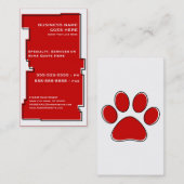 onevenRex pet paw Visitekaartje (Voorkant / Achterkant)