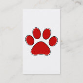 onevenRex pet paw Visitekaartje (Achterkant)