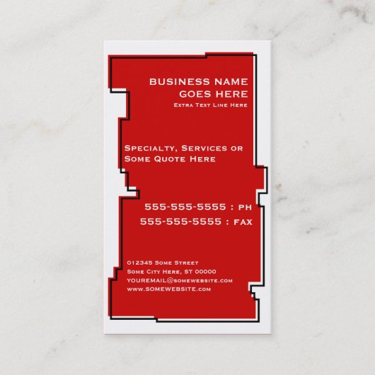 onevenRex pet paw Visitekaartje (Voorkant)