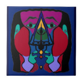 Onevenwichtig Abstract Tegeltje (Voorkant)