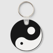 onevenwichtig yin yang symbool sleutelhanger (Voorkant)