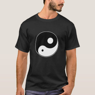 Onevenwichtig YIN-YANG voor donkere kleuren T-shirt