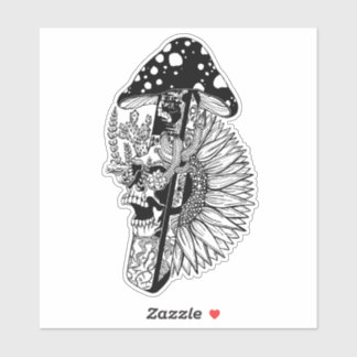 Onewheel Plant B&W Sticker