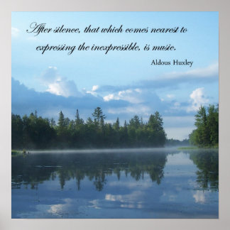 Onexpressieve muziek poster