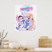 ONEYPLAYS DINGDONG JULIAN EN ONEYNG 80S VAPOR POSTER (Keuken)