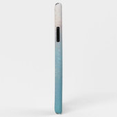 Onfatsoenlijke lichtblauwe achtergrond Case-Mate iPhone case (Achterkant/rechts)