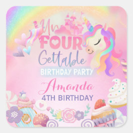 onfeilbaar vierkante sticker