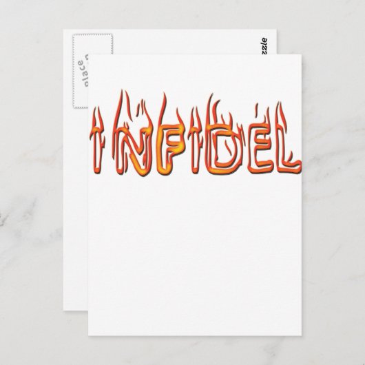 onfidel briefkaart (Voorkant / Achterkant)