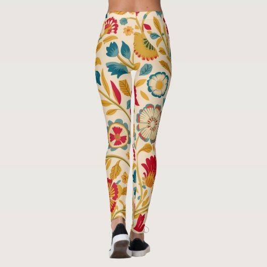 Onflora bloemenlegging leggings (Achterkant)