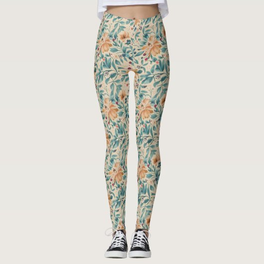 Onflora bloemenlegging leggings (Voorkant)