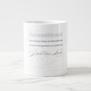 Ongconditionele liefdescitaat  grote koffiekop
