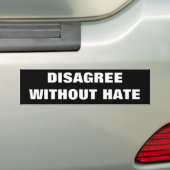 ONGEACHT HATE BUMPERSTICKER (Op auto)