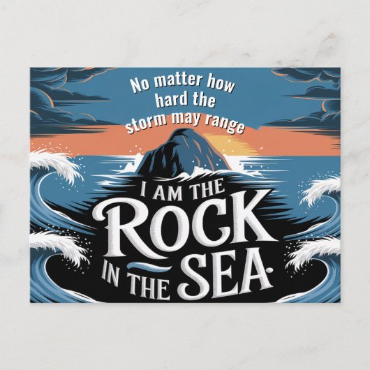 Ongeacht hoe hard motivatie postkaart (Voorkant)