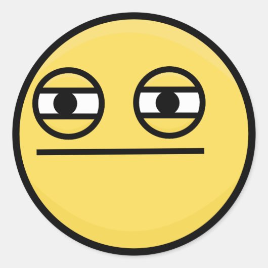Ongeamuseerde squint sticker (Voorkant)