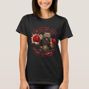 Ongeautoriseerd Punch Crush Em All Panther T-shirt