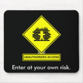 Ongeautoriseerde Access Mousepad Muismat (Voorkant)