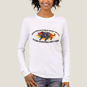 Ongeautoriseerde Punch Crush Em All Kat T-Shirt