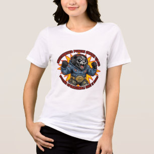 Ongeautoriseerde Punch Crush Em All Panda T-Shirt