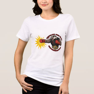 Ongeautoriseerde Punch Cybernetische Vechters Das Tri-Blend Shirt