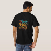 Ongebogen, Unbent, Unbroken T-shirt (Achterkant volledig)