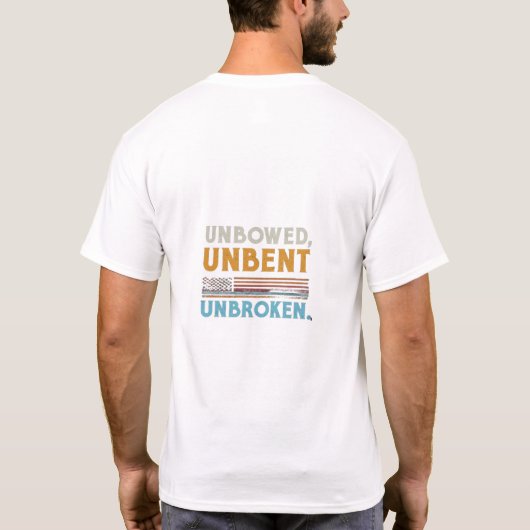 Ongebogen, Unbent, Unbroken T-shirt (Achterkant)