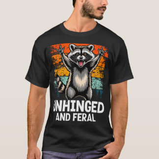 Ongebonden en wild vintage rock roll grappig t-shirt