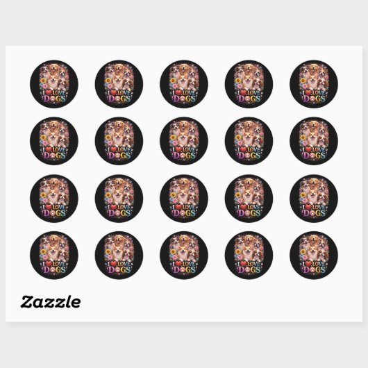 Ongebonden Liefde Ronde Sticker (Vel)