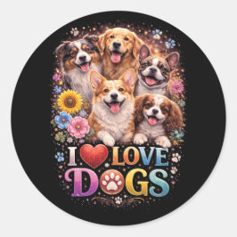 Ongebonden Liefde Ronde Sticker
