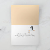 Ongeboren Baby in roze wolken Kaart (Binnen)