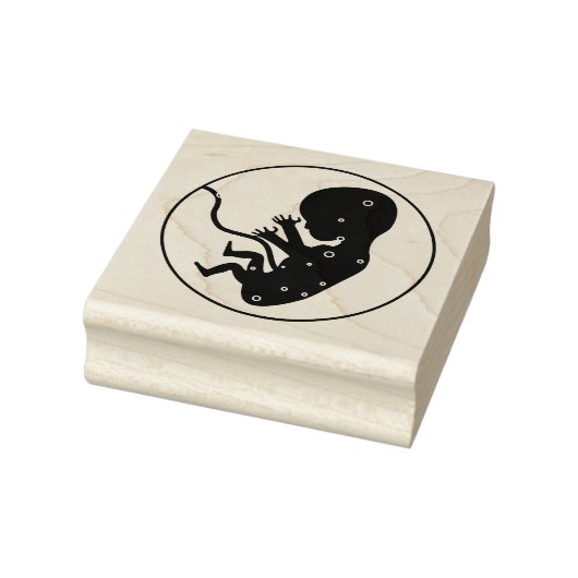 Ongeboren Baby Rubberstempel (Stempel)