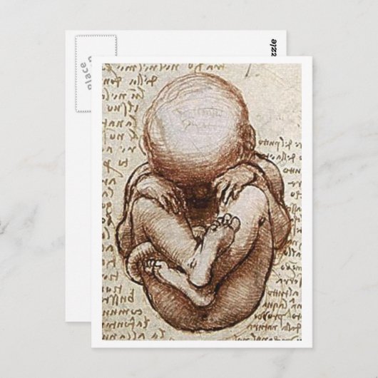 Ongeboren kind briefkaart (Voorkant / Achterkant)