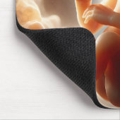 Ongeboren kind dat duim zuigt muismat (Hoek)