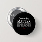 Ongeboren Levens Pro-Life christen Ronde Button 5,7 Cm (Voorkant /achterkant)