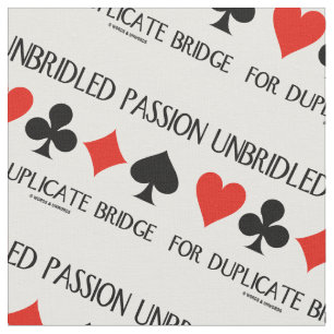 Ongebreidelde passie voor dubbele bridgekaarten stof