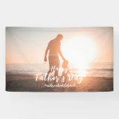 Ongebroken Band Tussen Vader En Zoon Vaderdag Gesc Spandoek (Horizontaal)