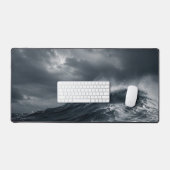 Ongebroken - Donkere Stormachtige Oceaan Esthetisc Bureaumat (Keyboard & Muis)