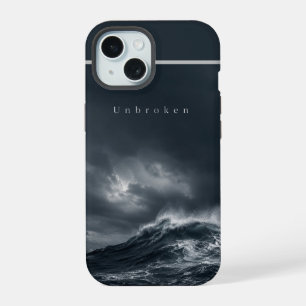 Ongebroken - Donkere Stormachtige Oceaan Esthetisc iPhone 15 Case