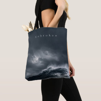 Ongebroken - Donkere Stormachtige Oceaan Esthetisc Tote Bag