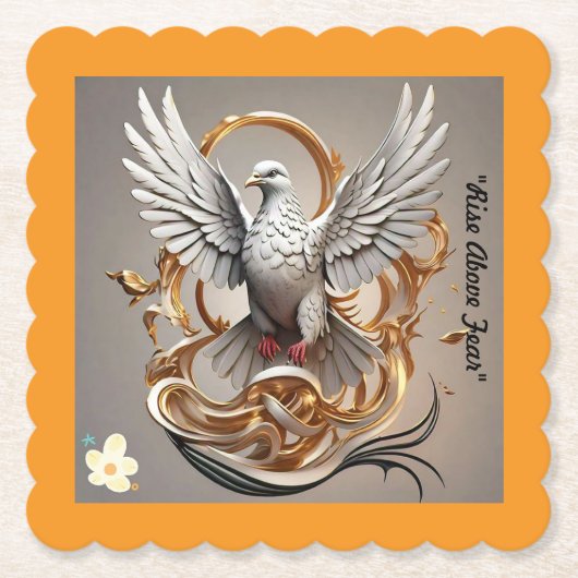 "Ongebroken geest" Kartonnen Onderzetters (Voorkant)